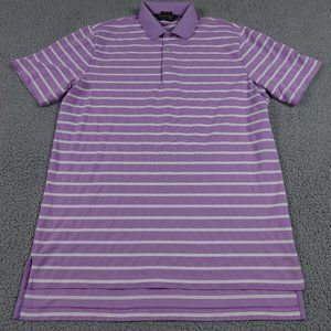 VTG Polo Golf Ralph Lauren Performance Shirt Mens Medium Purple Striped Polo